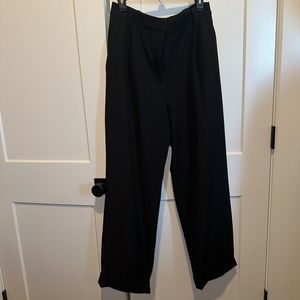 & OTHER STORIES Tekla Tailored High Rise Cuffed Leg Trouser Black 32X29 Women’s